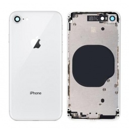 Carcasa trasera y volumen de energía flexible, malla antipolvo iPhone 8G Blanca
