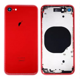 Carcasa trasera 8G Roja Completa con flex y Carga inalmbrica