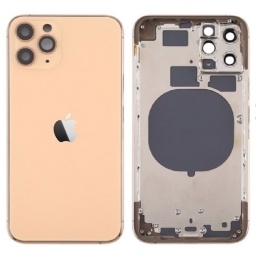 Carcasa iPhone 11 Pro Max Dorada con botones y flex