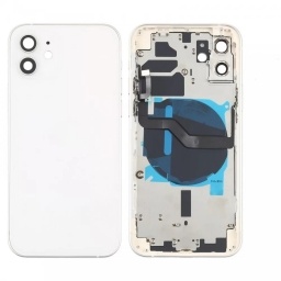 Carcasa iPhone 12 Blanco COMPLETA con botones FLEX Y CARGA INALAMBRICA