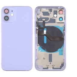 Carcasa iPhone 12 purpura con botones y flex