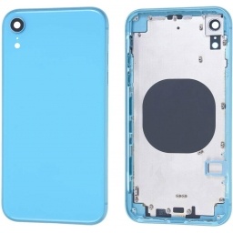 Carcasa trasera IPHONE XR AZUL  Completa con Flex y Carga Inalmbrica