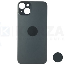 Tapa Trasera Iphone 15 NEGRO Sin Lens con Sticker