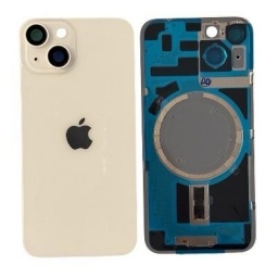 Tapa trasera iPhone 14 Blanco completa con Marco y Lens