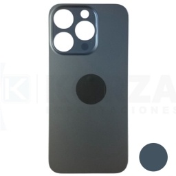 Tapa Trasera Iphone 15 PRO MAX AZUL Sin Lens con Sticker