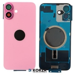 Tapa Trasera Iphone 16 PLUS ROSADA Con Marco Y Lens