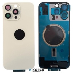 Tapa Trasera Iphone 16 PRO MAX TITANIO BLANCA   Con Marco Y Lens